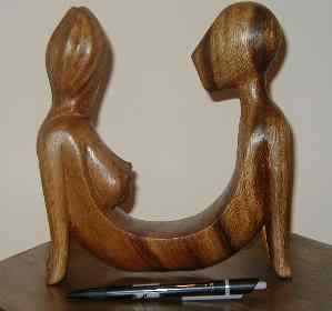 manwoman - wood abstract