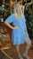 short dress sd 23s blue flowers