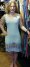 pale-blue short dress