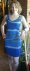 dark-blue short dress