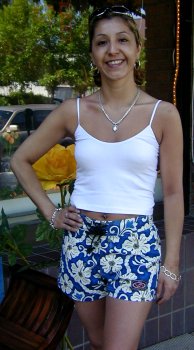 Dark blue Aloha shorts, small