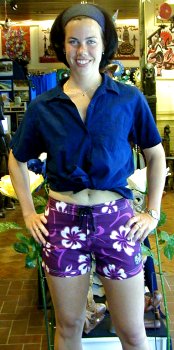 Badgirl purple shorts