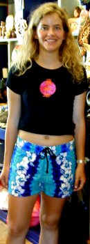 Badgirl shorts turquoise/blue